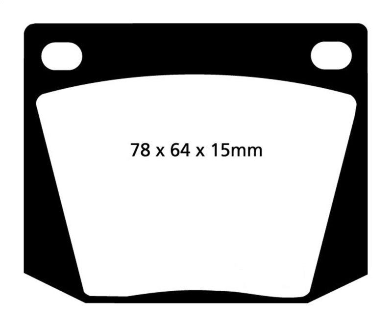 EBC 63-69 Ac Cobra 4.7 Yellowstuff Front Brake Pads