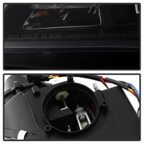 Spyder Subaru WRX 06-07 Projector Headlights - HID Model Only - Black PRO-YD-SWRX06-HID-LBDRL-BK