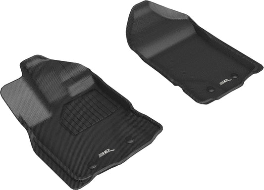 3D MAXpider 2019-2020 Ford Ranger Kagu 1st Row Floormat - Black