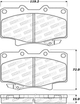 StopTech Street Brake Pads - Front/Rear