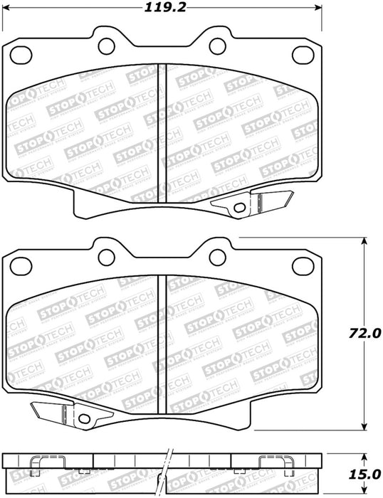 StopTech Street Brake Pads - Front/Rear