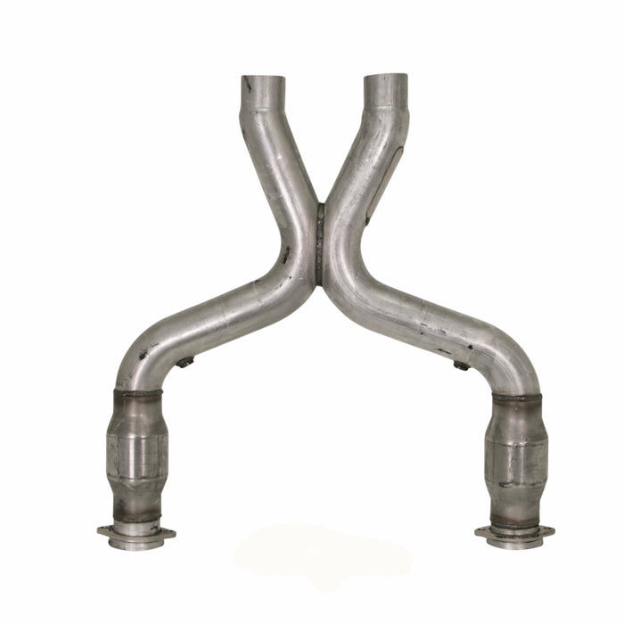 BBK 11-14 Mustang 5.0 Short Mid X Pipe With Catalytic Converters 3.0 For BBK Long Tube Headers