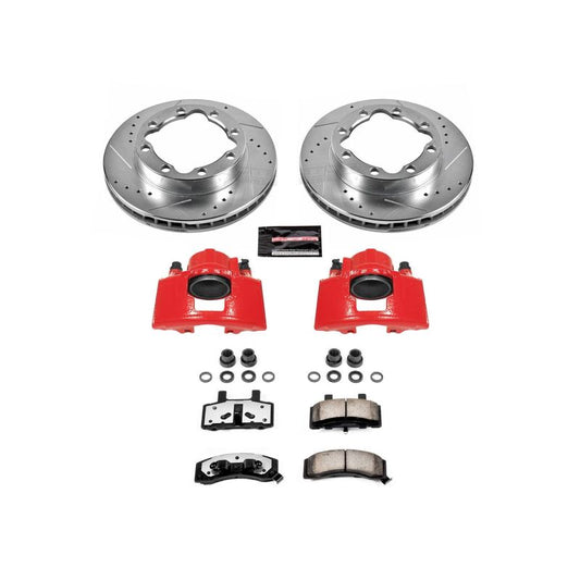 Power Stop 94-99 Chevrolet K1500 Suburban Front Z36 Truck & Tow Brake Kit w/Calipers