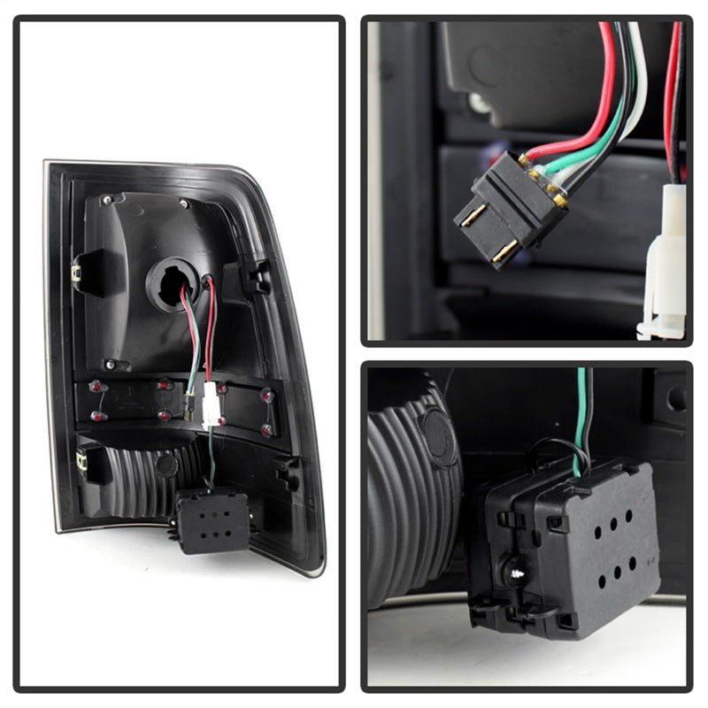 xTune Dodge Ram 1500 09-14 LED Tail Lights Incandescent Model Only Black Smoke ALT-JH-DR09-LED-BKSM