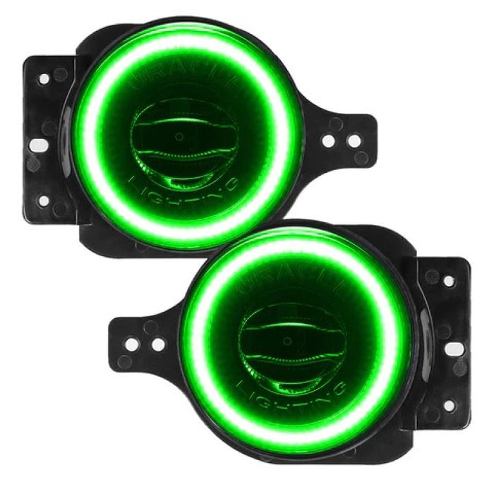 Oracle Jeep Wrangler JL/Gladiator JT Sport High Performance W LED Fog Lights - Green SEE WARRANTY