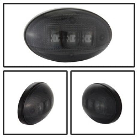 xTune Ford Superduty F250-F550 99-10 Dually Fender LED Side Fender Lights Smoke ACC-LED-FDSD99-SL-SM