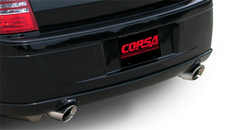 Corsa 05-10 Dodge Charger No Towing Hitch SRT-8 6.1L V8 Polished Xtreme Cat-Back Exhaust