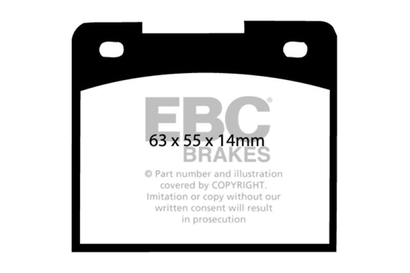 EBC 66-68 Volvo 140 1.8 Greenstuff Rear Brake Pads