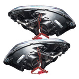 Oracle 08-11 Mercedes Benz C-Class Pre-Assembled Headlights Chrome Housing w/o Cntrl