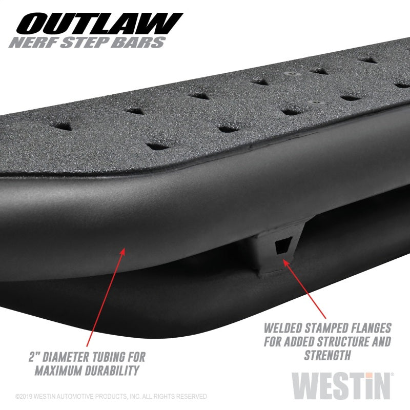 Westin 15-19 Ford F-150 SuperCrew / 17-19 Ford F-250/350 Crew Cab Outlaw Nerf Step Bars