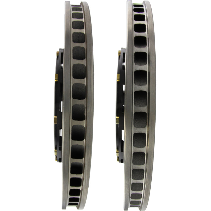 StopTech 09-11 Nissan GT-R Front Slotted Bare Iron 380x34mm AeroRotor Kit Pair