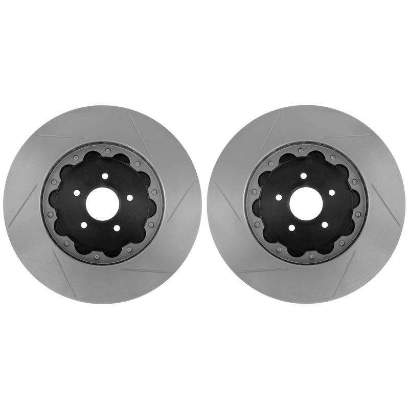 StopTech 10-15 Chevy Camaro SS / 12-13 Camaro ZL1 AeroRotor 2-piece Slotted Rear Rotor (Pair)