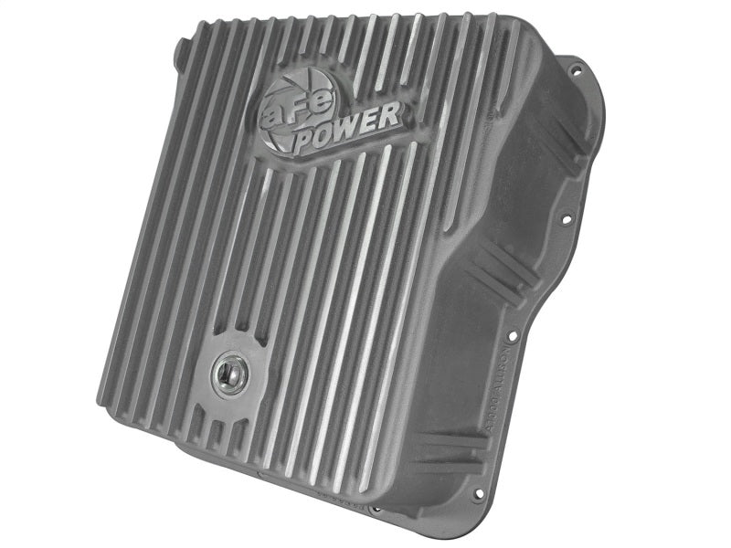 afe Transmission Pan Cover (Raw); GM Diesel Trucks 01-14 V8-6.6L (td)