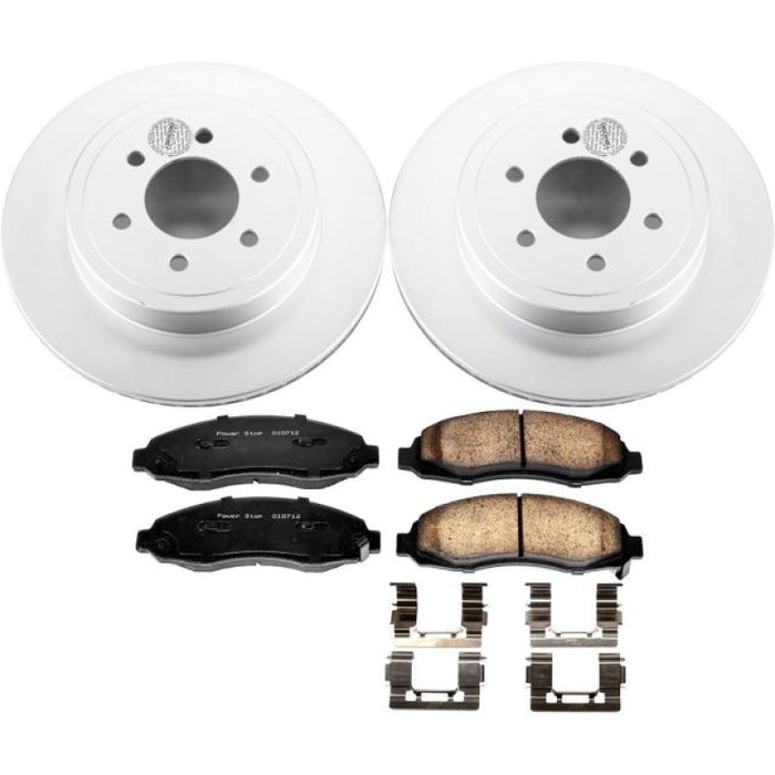 Power Stop 03-04 Dodge Dakota Front Z17 Evolution Geomet Coated Brake Kit