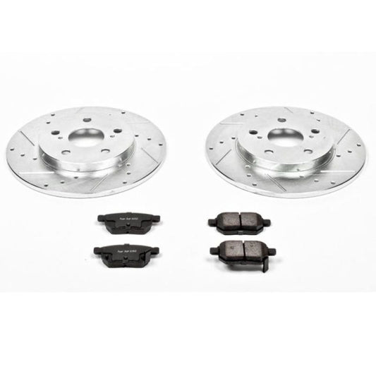 Power Stop 09-10 Pontiac Vibe Rear Z23 Evolution Sport Brake Kit