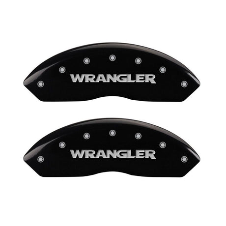 MGP 4 Caliper Covers Engraved Front & Rear Hemi Black finish silver ch