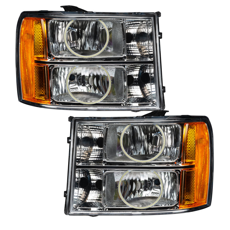 Oracle Lighting 07-13 GMC Sierra Pre-Assembled LED Halo Headlights - Blue