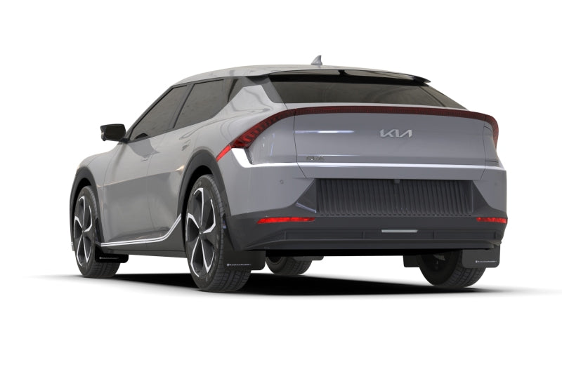 Rally Armor 22-25 Kia EV6 Black UR Mud Flap Blue Logo