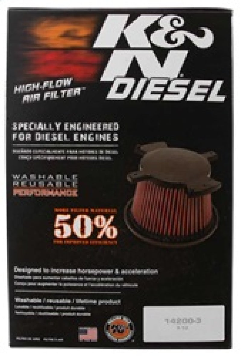 K&N 03-05 Dodge Pick Up 5.9L-L6 Drop In Air Filter