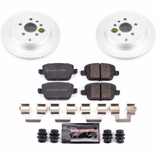 Power Stop 08-12 Land Rover LR2 Rear Z23 Coated Brake Kit