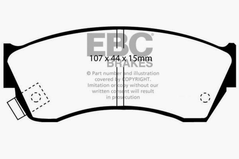 EBC 97-01 Chevrolet Metro 1.3 Greenstuff Front Brake Pads