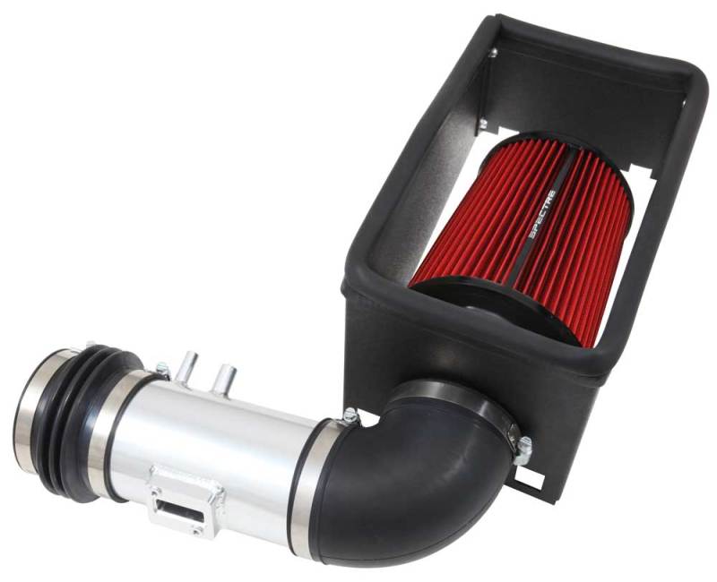 Spectre 11-14 Ford Edge V6-3.5/3.7L F/I Air Intake Kit - Polished w/Red Filter