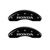MGP 4 Caliper Covers Engraved Front Honda Engraved Rear Crosstour Black finish silver ch