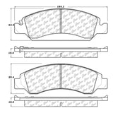 StopTech 2016 Chevy Tahoe Street Touring Front Brake Pads
