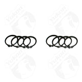 Yukon Gear (4) Full Circle Snap Rings / Fits Dana 60 733X U-Joint w/ Aftermarket Axle