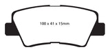 EBC 09-11 Hyundai Azera 3.3 Greenstuff Rear Brake Pads