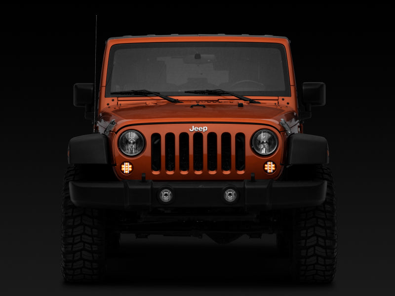 Raxiom 07-18 Jeep Wrangler JK Axial Series LED Front Turn Signals (Smoked)