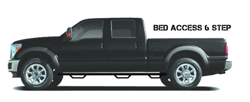 N-Fab Nerf Step 15.5-17 Dodge Ram 1500 Quad Cab 6.4ft Bed - Tex. Black - Bed Access - 3in