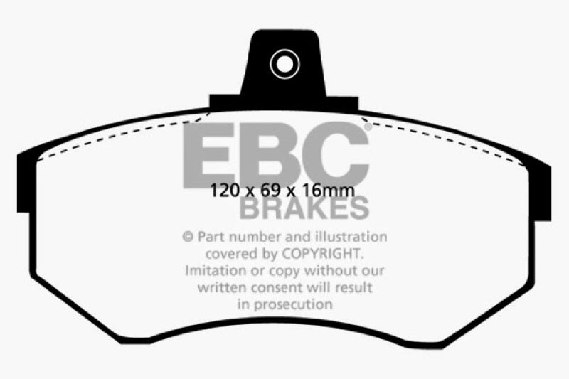 EBC 84-87 Audi 4000 1.8 Ultimax2 Front Brake Pads