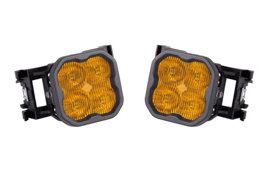 Diode Dynamics SS3 LED Pod Max Type X Kit - Yellow SAE Fog