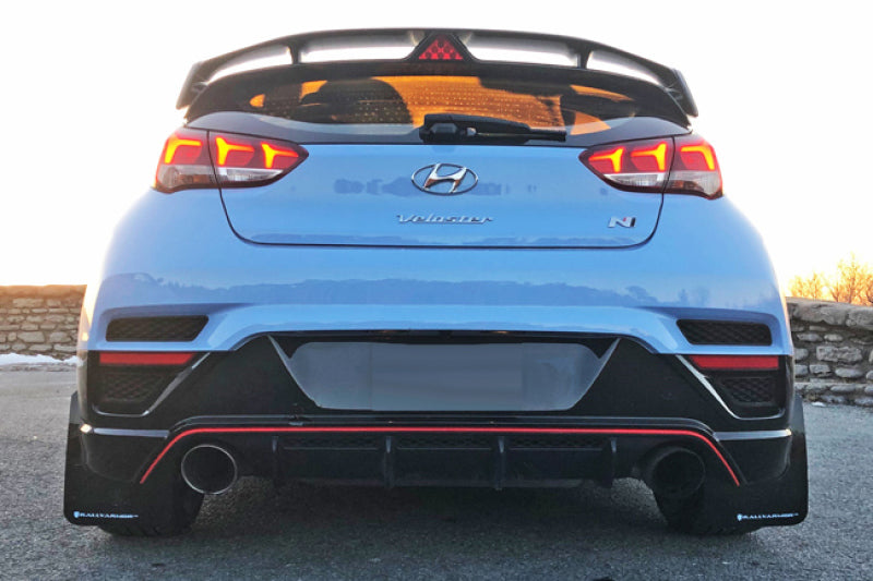 Rally Armor 19-22 Hyundai Veloster N Red UR Mud Flap w/ Black Logo