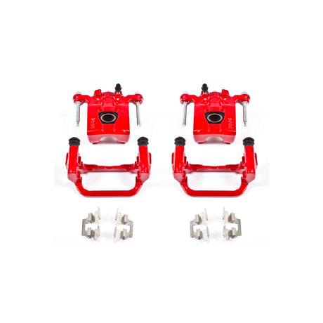 Power Stop 07-12 Nissan Altima Rear Red Calipers w/Brackets - Pair
