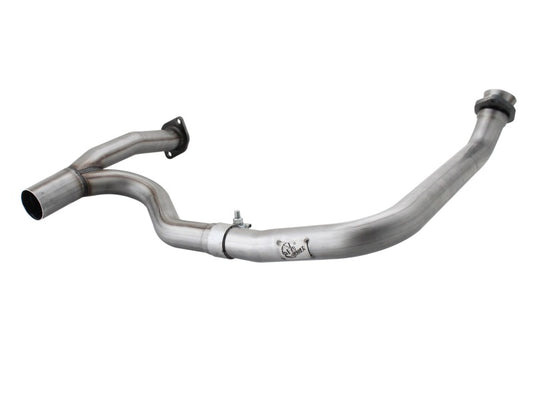 aFe Twisted Steel Y Pipe 2-2.5in SS Exhaust 12-17 Jeep Wrangler Unlimited V6-3.6L(4 Dr-Manual Trans)