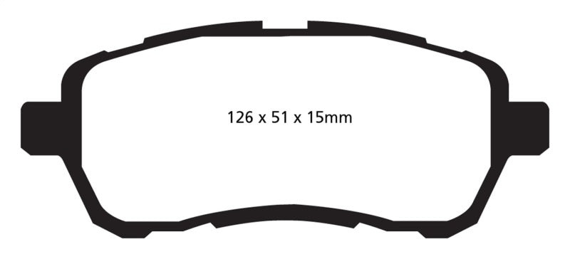 EBC 10+ Mazda 2 1.5 Greenstuff Front Brake Pads