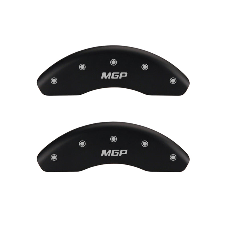 MGP 4 Caliper Covers Engraved Front & Rear Sonic Red finish silver ch