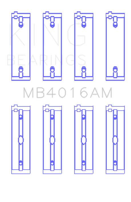 King Engine Bearings Mitsubishi 181CI 3.0L 6G72 V6 Main Bearing Set - Size STD