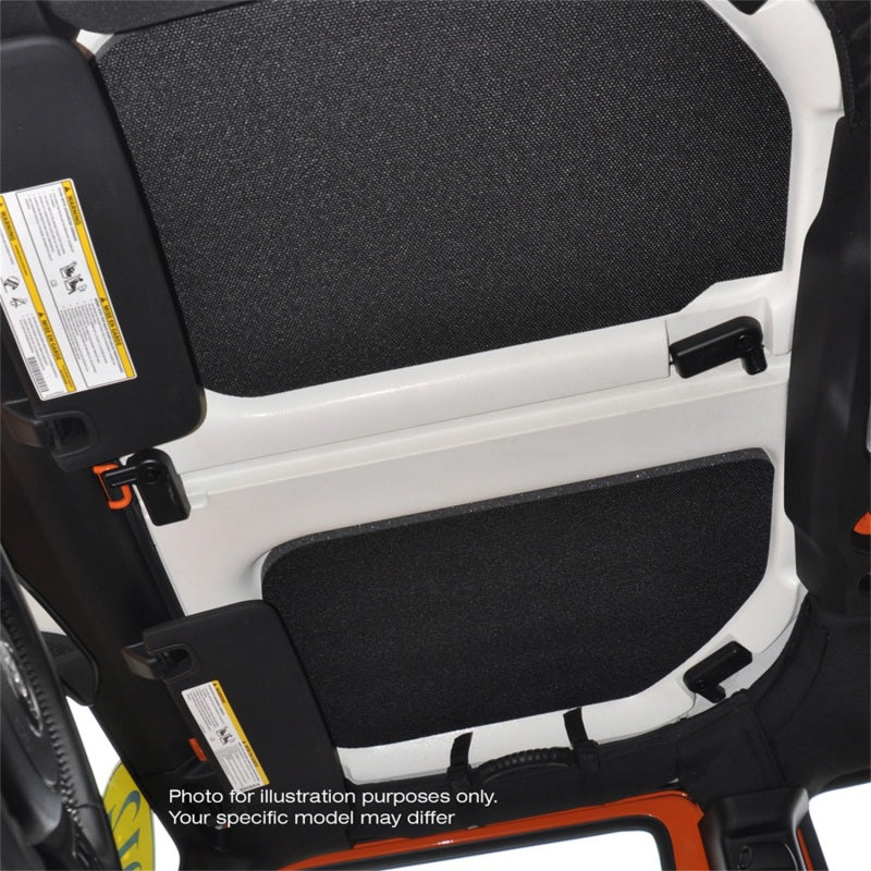 DEI 11-18 Jeep Wrangler JK 4-Door Boom Mat Complete Headliner Kit - 6 Piece - White