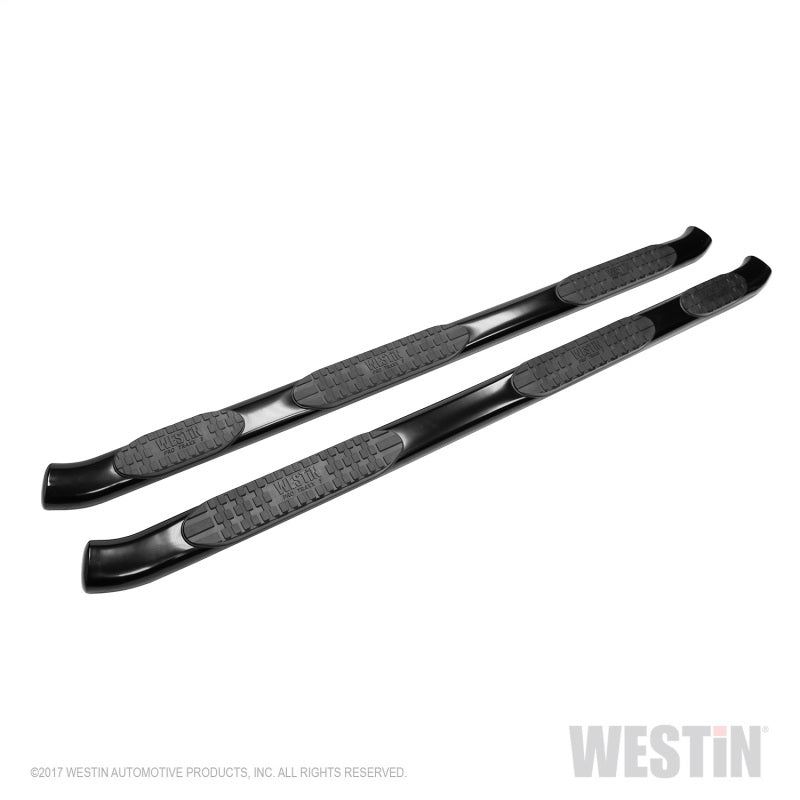 Westin 2017-2018 Ford F-250/350 SuperCab (6.75ft Bed) PRO TRAXX 5 WTW Oval Nerf Step Bars - Black