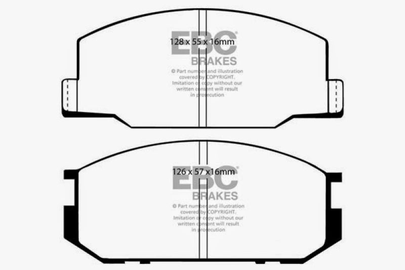 EBC 82-85 Toyota Celica 2.0L Ultimax Front Brake Pads