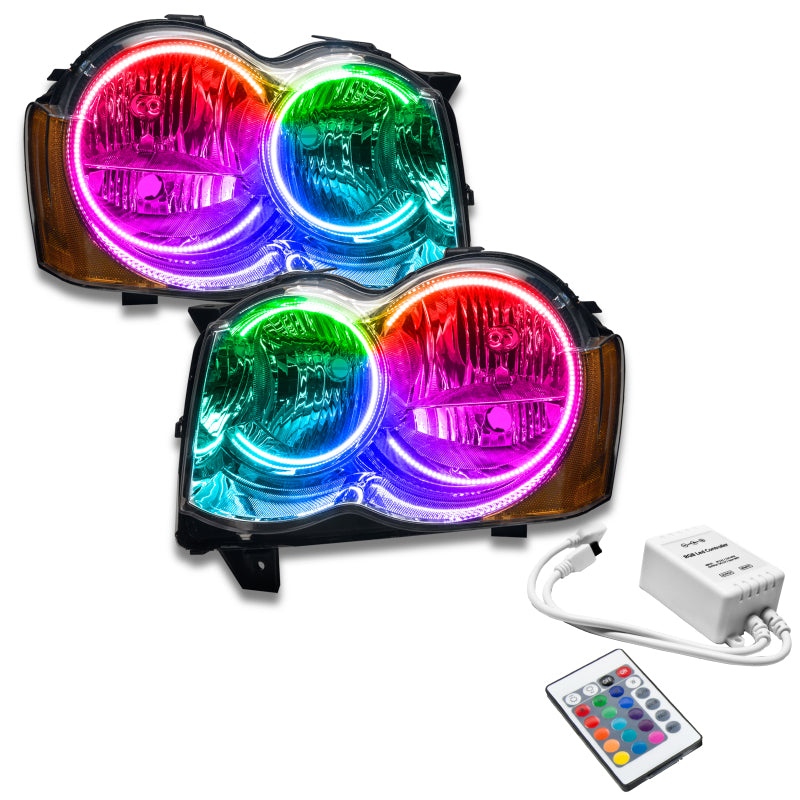 Oracle 08-10 Jeep Grand Cherokee SMD HL (Non-HID) - ColorSHIFT w/ Simple Controller SEE WARRANTY