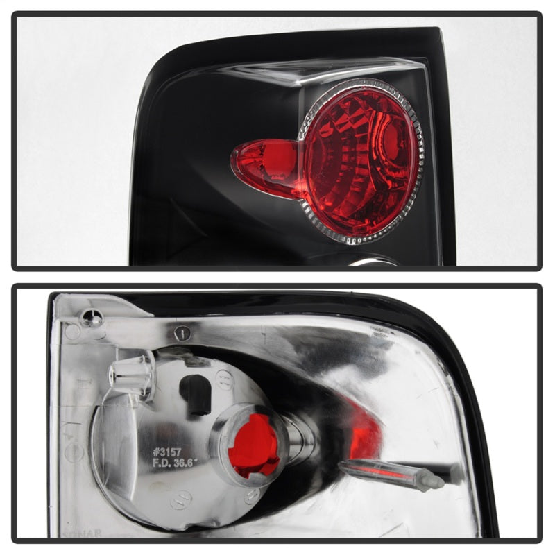 Spyder Ford F150 side 04-08 (Not Fit Heritage & SVT)Euro Tail Lights Blk ALT-YD-FF15004-BK