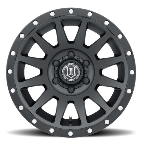 ICON Compression 17x8.5 6x135 6mm Offset 5in BS 87.1mm Bore Satin Black Wheel