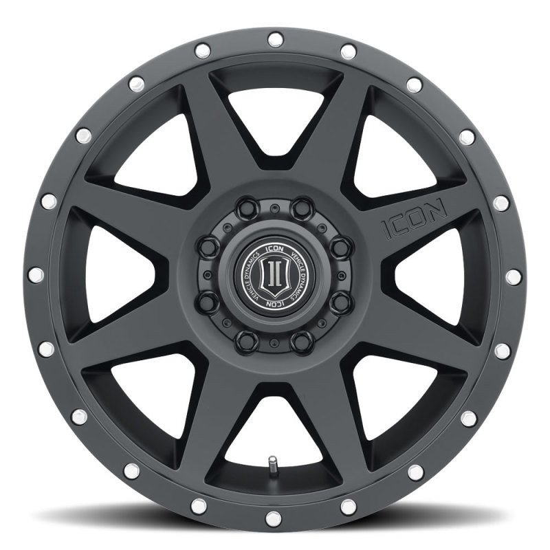 ICON Rebound 20x9 8x170 6mm Offset 5.25in BS Satin Black Wheel