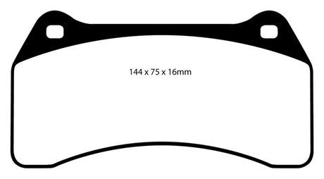 EBC 03-06 Jaguar XJR 4.2 Supercharged Redstuff Front Brake Pads