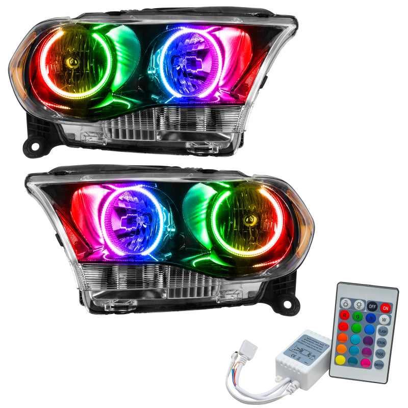 Oracle 11-13 Dodge Durango SMD HL Halogen - Black - ColorSHIFT w/ Simple Controller SEE WARRANTY