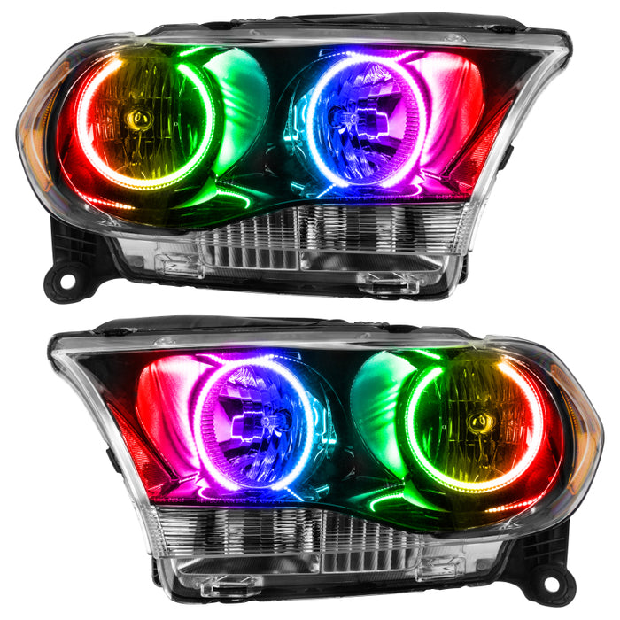 Oracle 11-13 Dodge Durango SMD HL Halogen - Black - ColorSHIFT w/ 2.0 Controller SEE WARRANTY